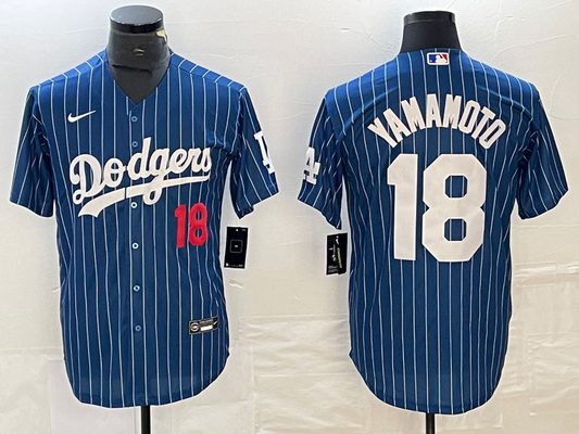 Men/Women/Youth Los Angeles Dodgers Yoshinobu Yamamoto #18 baseball Jerseys