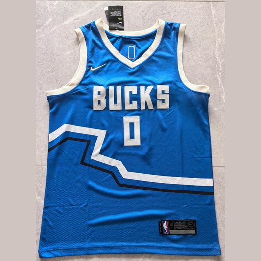 Milwaukee Bucks Damian Lillard swingman basketball jerseys S-2XL
