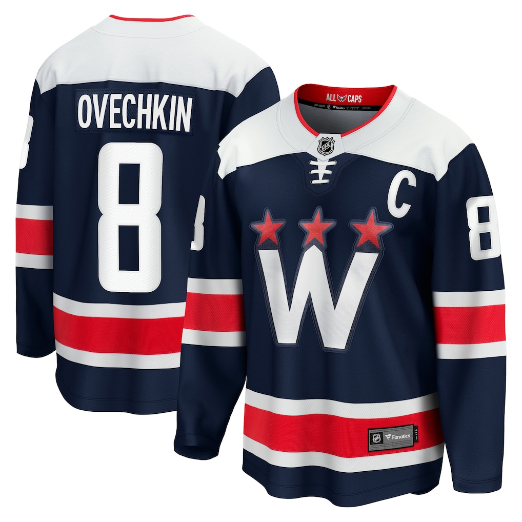 Men's Washington Capitals Alexander Ovechkin #8 Fanatics Navy Breakaway Jersey