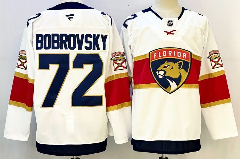 Men's Florida Panthers Sergei Bobrovsky #72 Fanatics White Player Jersey