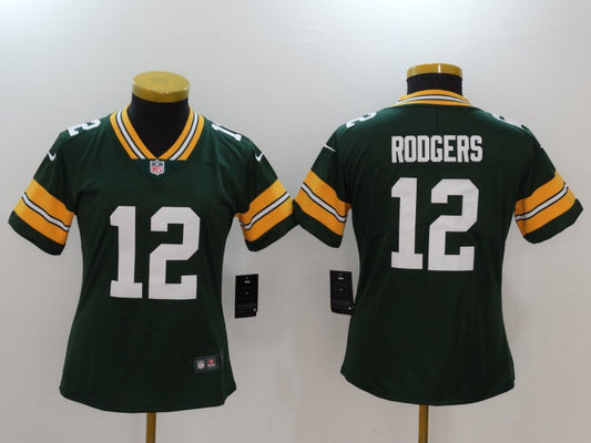 Women's Green Bay Packers Aaron Rodgers NO.12 Football Jerseys