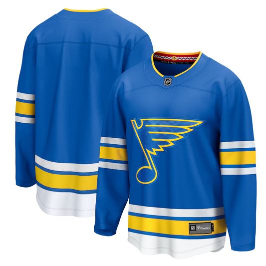 Men's St. Louis Blues Fanatics Blue Game Blank Jersey