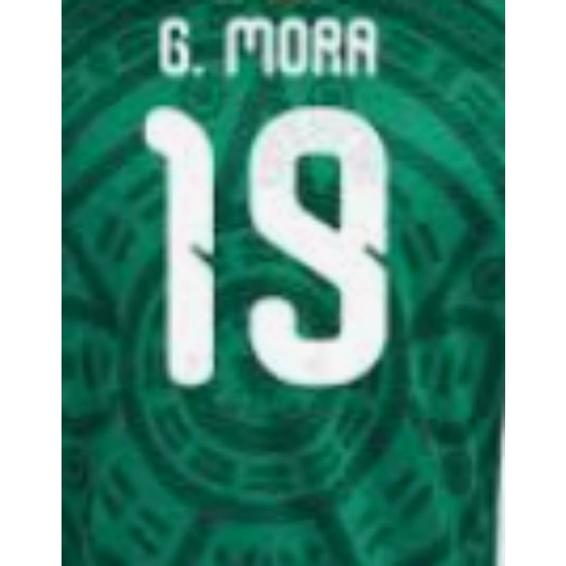 Mexico National Green Tribal Pattern Soccer Jersey, world cup Unisex Match Day Short Sleeve Uniform, Custom Name Number Sport Fan Tee