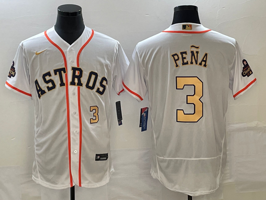 Men/Women/Youth Houston Astros Jeremy Peña #3 baseball Jerseys