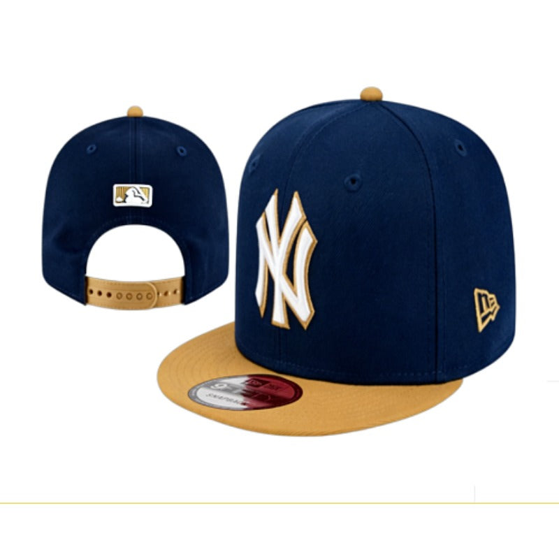NYC City Baseball NY Symbol Flat Brim & Dad Caps, Unisex Adjustable Local Game Day Headwear Multi-Color Washed Solid Two-Tone Mesh Styles