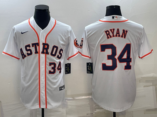 Men/Women/Youth Houston Astros Nolan Ryan #34 baseball Jerseys