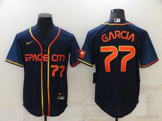 Men/Women/Youth Houston Astros Luis Garcia #77 baseball Jerseys