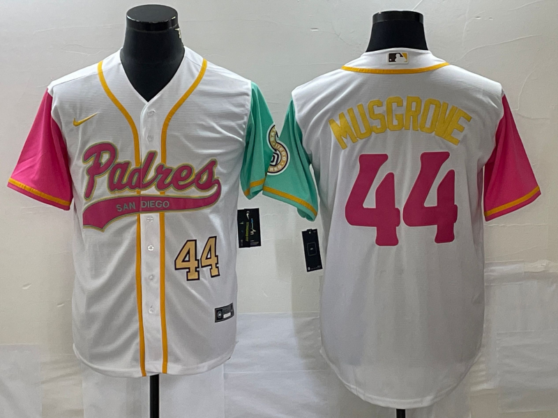 Men/Women/Youth San Diego Padres Joe Musgrove #44 baseball Jerseys