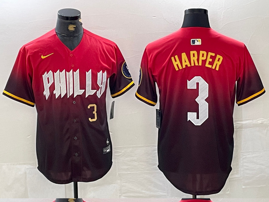 Men/Women/Youth Philadelphia Phillies Bryce Harper #3 baseball Jerseys