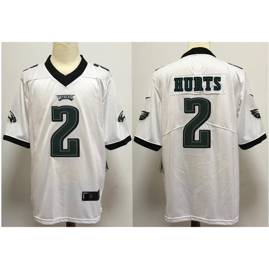 men/women/kids P.Eagles Hurts NO.2 White Football Jersey