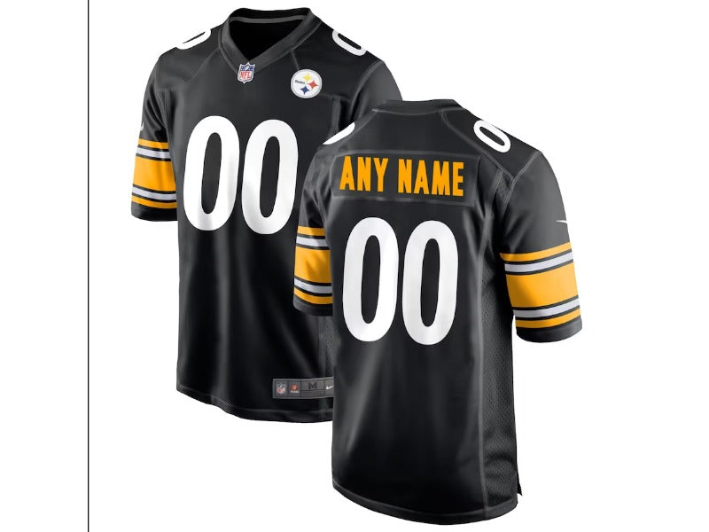 Adult Pittsburgh Steelers number and name custom Football Jerseys