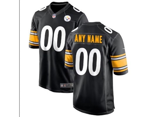Adult Pittsburgh Steelers number and name custom Football Jerseys