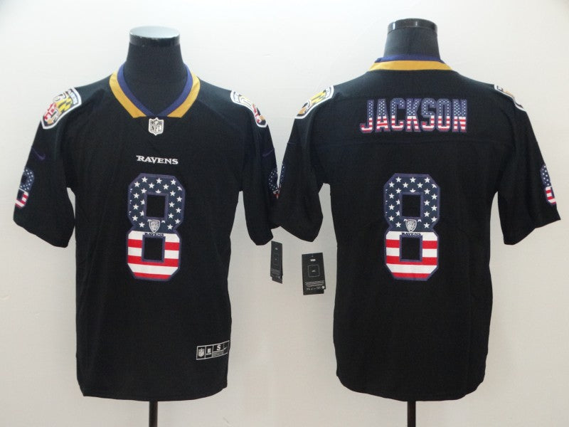 Adult Baltimore Ravens Lamar Jackson NO.8 Football Jerseys