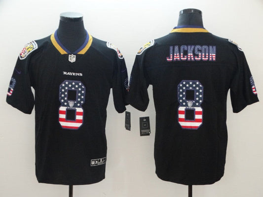 Adult Baltimore Ravens Lamar Jackson NO.8 Football Jerseys