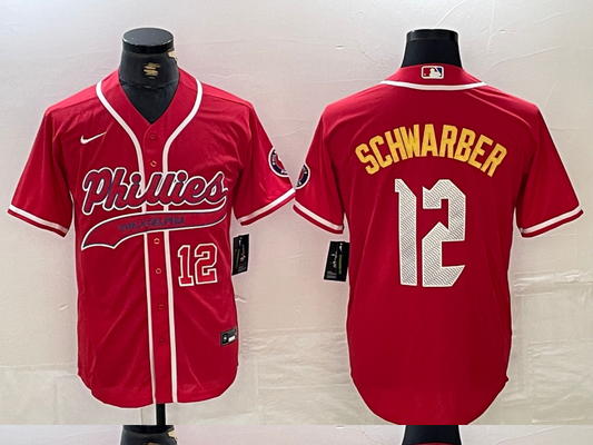 Men/Women/Youth Philadelphia Phillies Kyle Schwarber #12 baseball Jerseys
