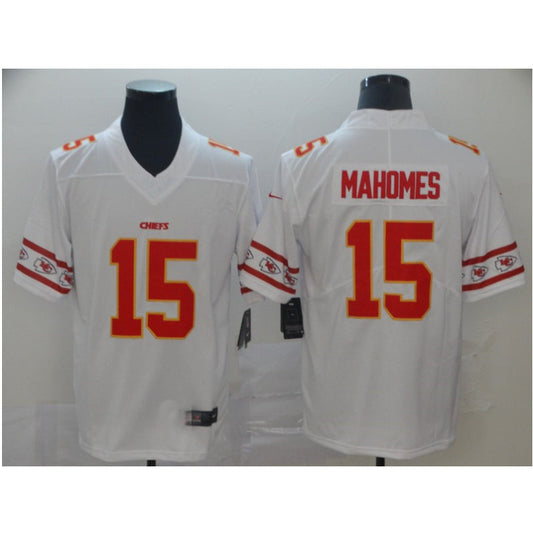 men/women/kids KC.Chiefs Mahomes NO.15 White Football Jersey