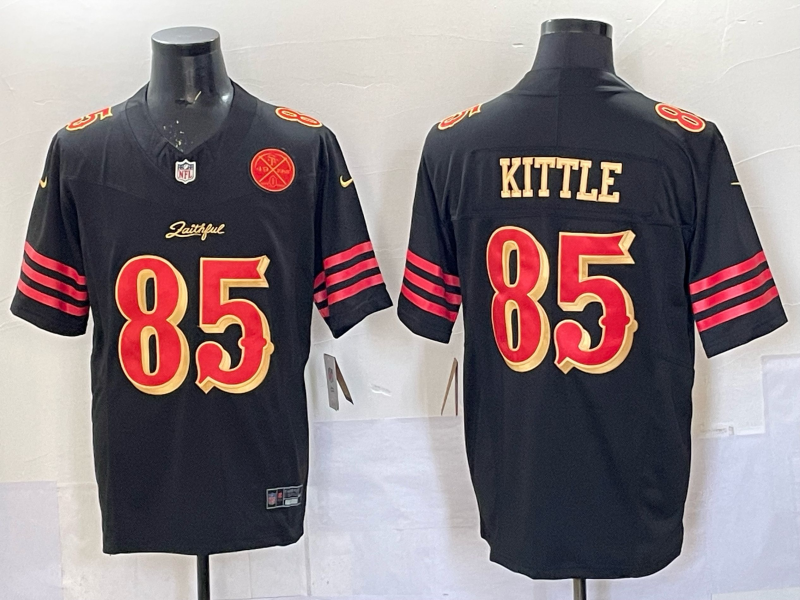 Newest arrival 2025 Adult San Francisco 49ers George Kittle No.85 Football Jerseys