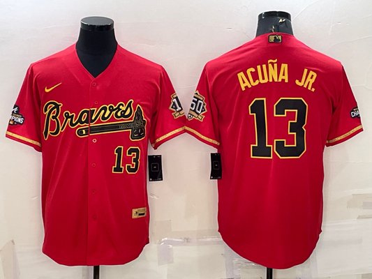 Men/Women/Youth Atlanta Braves Ronald Acuña Jr. #13 baseball Jerseys