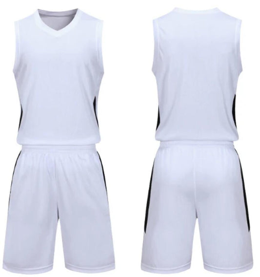 men/women/kids Blank white custom uniform top