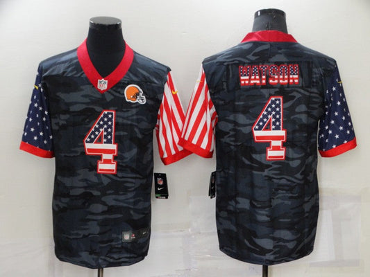 Adult Cleveland Browns DESHAUN WATSON NO.4 Football Jerseys