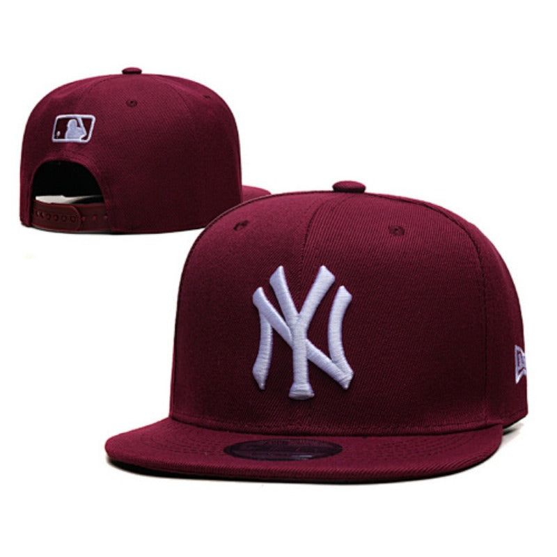 NYC City Baseball NY Symbol Flat Brim & Dad Caps, Unisex Adjustable Local Game Day Headwear Multi-Color Washed Solid Two-Tone Mesh Styles