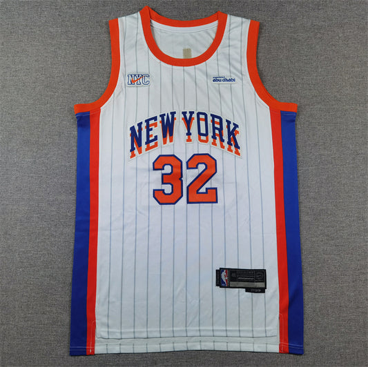 2024 New York Knicks Karl-Anthony Towns swingman jerseys S-2XL city edition
