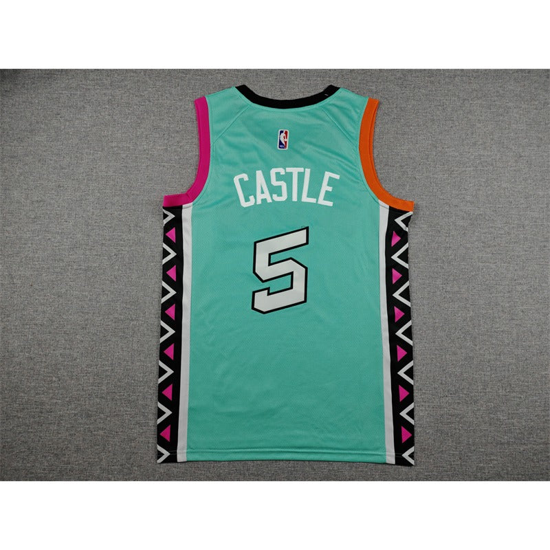 San Antonio Spurs Stephon Castle swingman basketball jerseys S-2XL