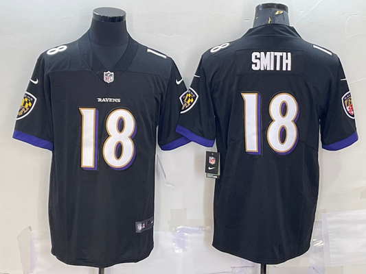 Adult  Baltimore Ravens Roquan Smith NO.18 Football Jerseys