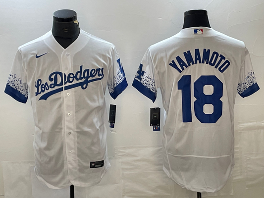 Men/Women/Youth Los Angeles Dodgers Yoshinobu Yamamoto #18 baseball Jerseys