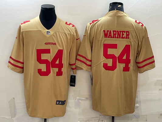 Adult San Francisco 49ers Fred Warner NO.54 Football Jerseys