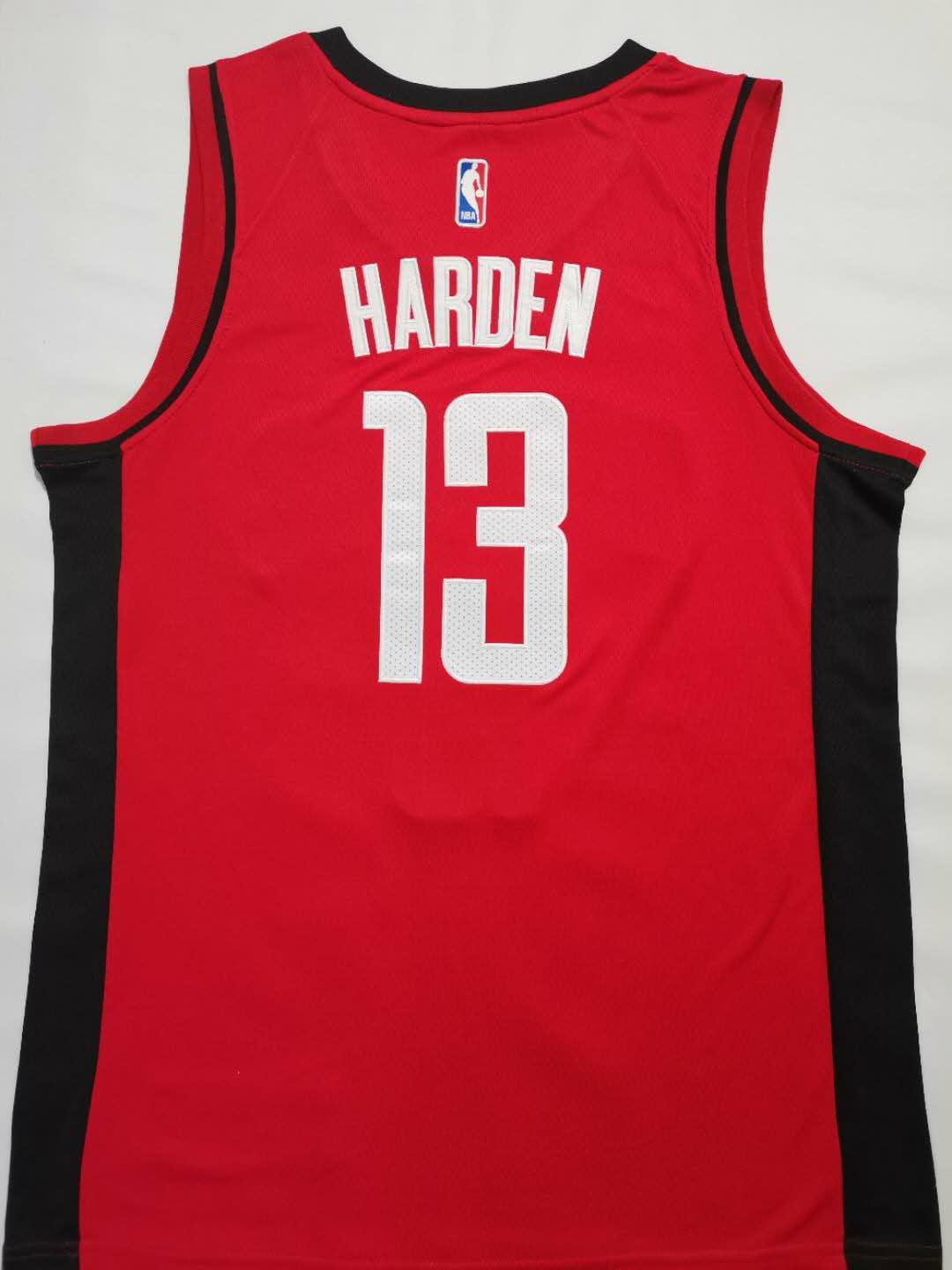 Houston Rockets #13 James Harden RED jersey S-2XL