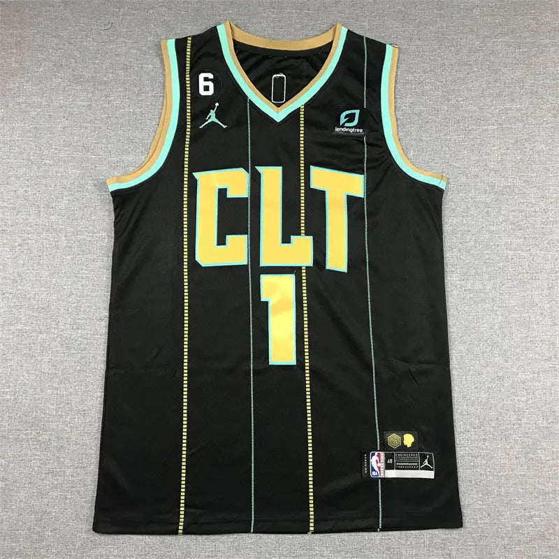 Charlotte Hornets LiAngelo Ball NO.1 Basketball Jersey