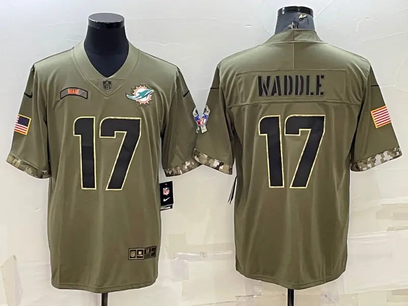 Adult Miami Dolphins Jaylen Waddle NO.17 Football Jerseys