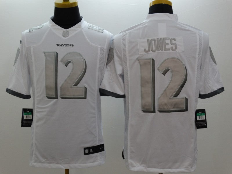 Adult  Baltimore Ravens Travis Jones NO.12 Football Jerseys