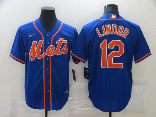 Men/Women/Youth  New York Mets Francisco Lindor #12 baseball Jerseys