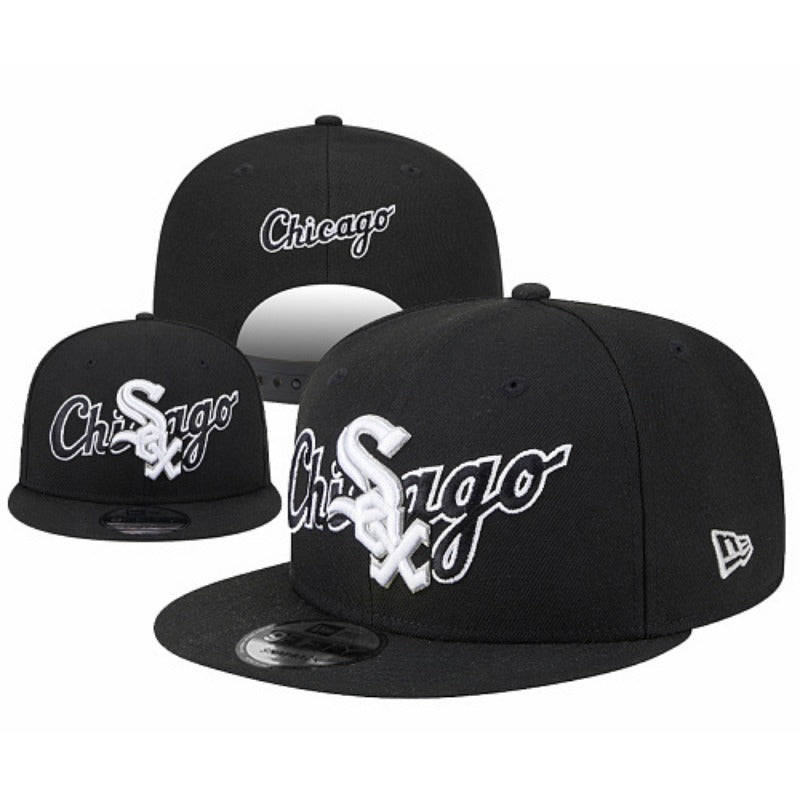 Chicago Retro Black & White Baseball Cap | Vintage Southside Game Day Hats