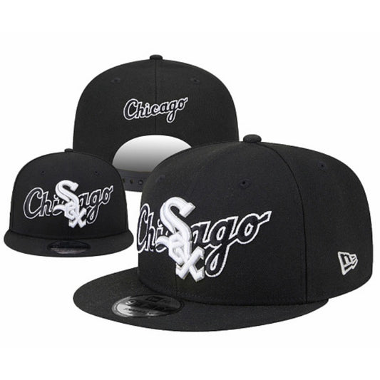 Chicago Retro Black & White Baseball Cap | Vintage Southside Game Day Hats