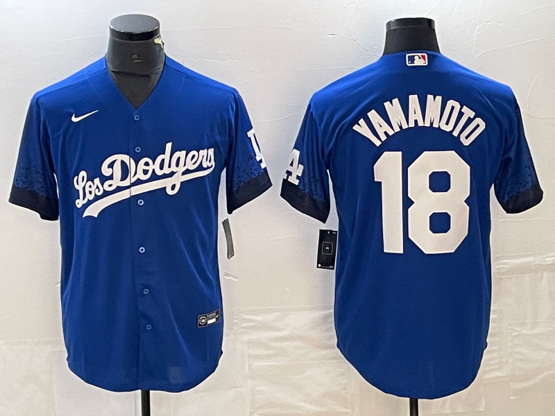 Men/Women/Youth Los Angeles Dodgers Yoshinobu Yamamoto #18 baseball Jerseys