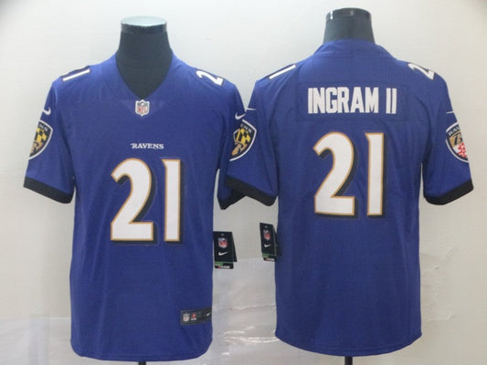 Adult  Baltimore Ravens Mark Ingram NO.21 Football Jerseys