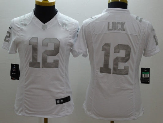 Women Indianapolis Colts Andrew Luck NO.12 Football Jerseys