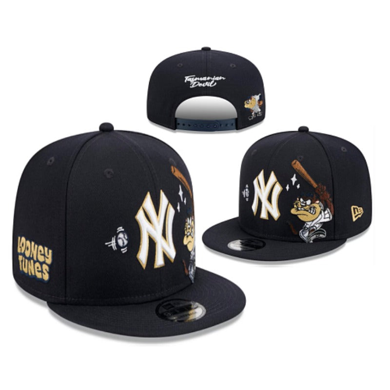 NYC City Baseball NY Symbol Flat Brim & Dad Caps, Unisex Adjustable Local Game Day Headwear Multi-Color Washed Solid Two-Tone Mesh Styles