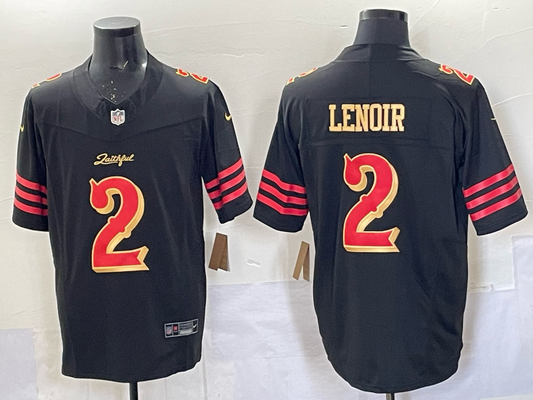 new 2025 Adult San Francisco 49ers Deommodore Lenoir NO.2 Football Jerseys