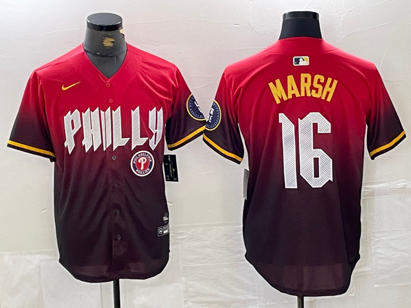 Men/Women/Youth Philadelphia Phillies Brandon Marsh  #16 baseball Jerseys
