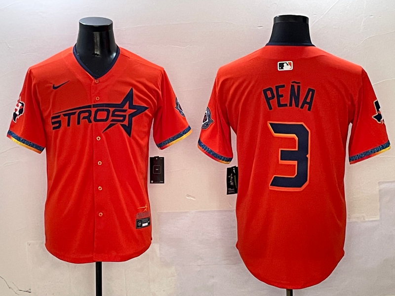 Men/Women/Youth Houston Astros Jeremy Pena #3 baseball Jerseys