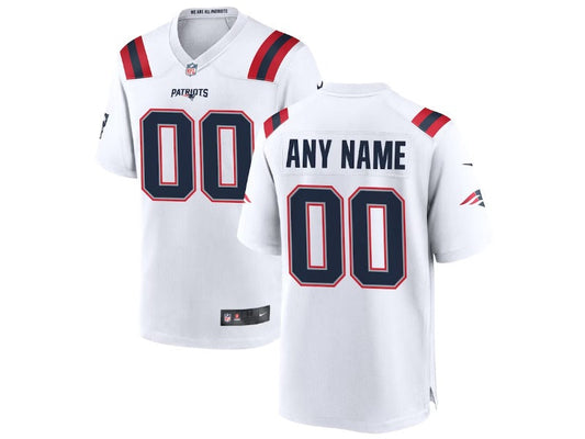 Adult New England Patriots number and name custom Football Jerseys
