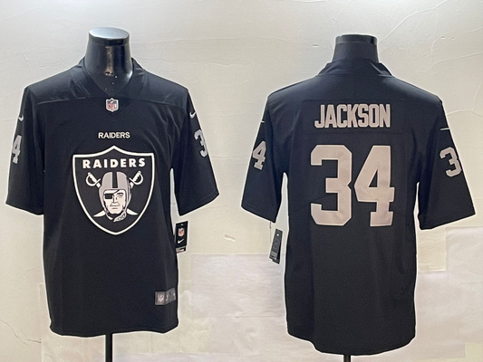 2025 Adult Las Vegas Raiders Bo Jackson NO.34 Football Jerseys
