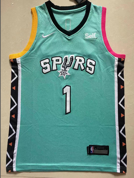 San Antonio Spurs Victor Wembanyama NO.1 Basketball Jersey