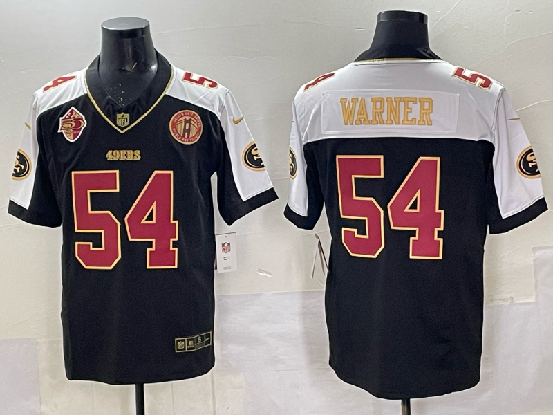 Newest arrival 2025 Adult San Francisco 49ers Fred Warner NO.54 Football Jerseys