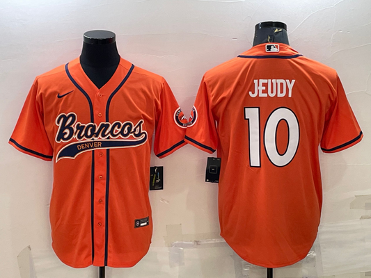 Adult Denver Broncos Jerry Jeudy NO.10 Football Jerseys