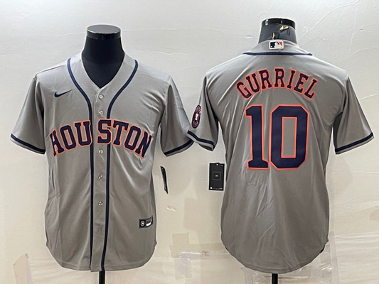 Men/Women/Youth Houston Astros Yuli Gurriel #10 baseball Jerseys